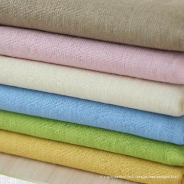 30s 85% Rayon 15% Tissu en lin mélangé, lin en rayon Tissu simple